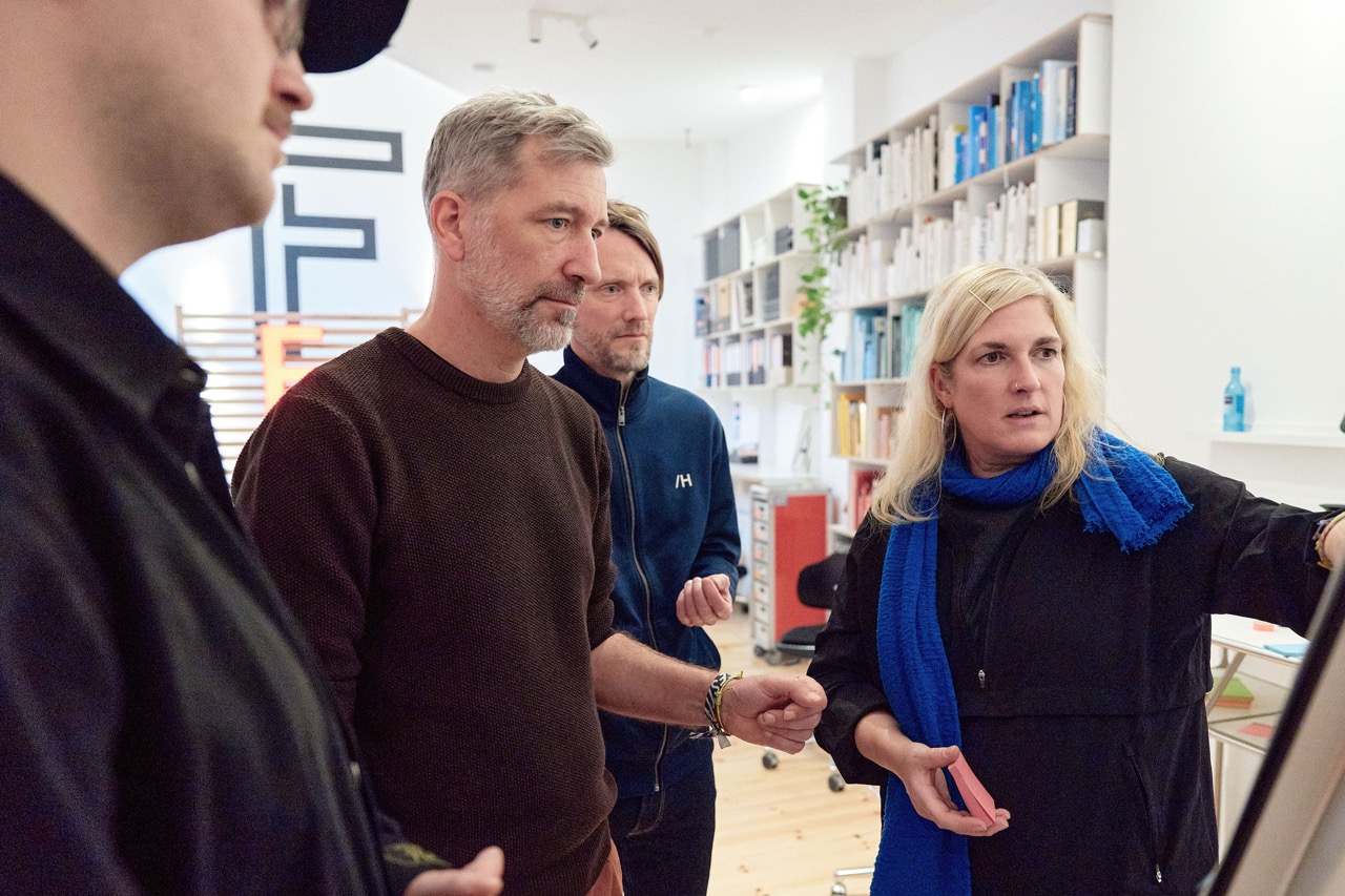 Das Team in der Diskussion